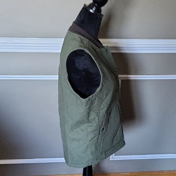 Carhartt Women's Rugged Flex Relaxed Fit Canvas Insulated Vest Size Small Basil - Picture 2 of 9